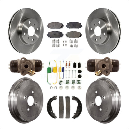 [Avant + Arrière] Kit de Disque et plaquette (céramique) de frein pour Toyota Yaris K8T-102619 par Transit Auto