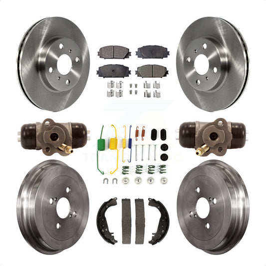 [Avant + Arrière] Kit de Disque et plaquette (céramique) de frein pour Toyota Yaris K8T-102619 par Transit Auto