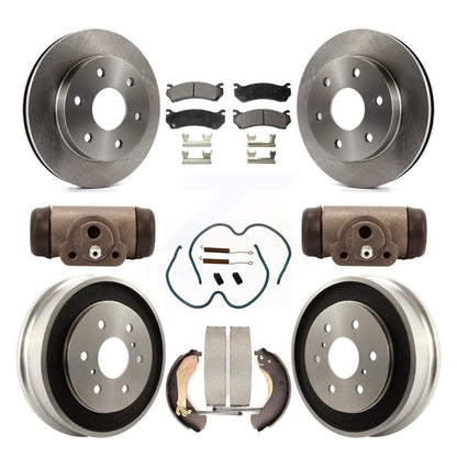 [Avant + Arrière] Kit de Disque et plaquette (céramique) de frein pour Chevrolet Silverado 1500 GMC Sierra Classic avec 7000 Lb GVW K8T-102635