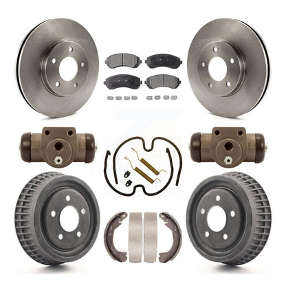 [Avant + Arrière] Kit de Disque et plaquette (céramique) de frein pour 2002-2004 Chevrolet Venture Pontiac Montana Oldsmobile Silhouette K8T-102636