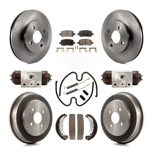 [Avant + Arrière] Kit de Disque et plaquette (céramique) de frein pour Chevrolet Cobalt Saturn Ion Pontiac G5 Pursuit K8T-102638