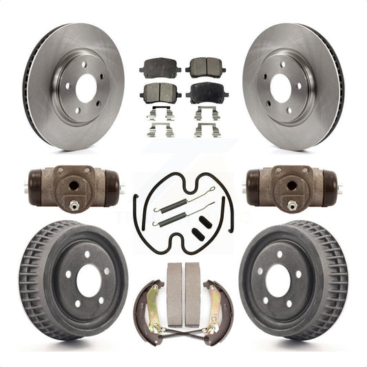 [Avant + Arrière] Kit de Disque et plaquette (céramique) de frein pour 2004 Chevrolet Malibu rear brakes avec 296mm Diameter Rotor K8T-102639 par Transit Auto