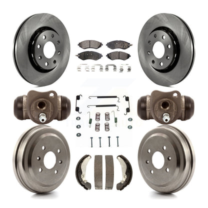 [Avant + Arrière] Kit de Disque et plaquette (céramique) de frein pour Chevrolet Aveo Spark Aveo5 Pontiac G3 Suzuki Wave Wave5 Swift+ K8T-102642