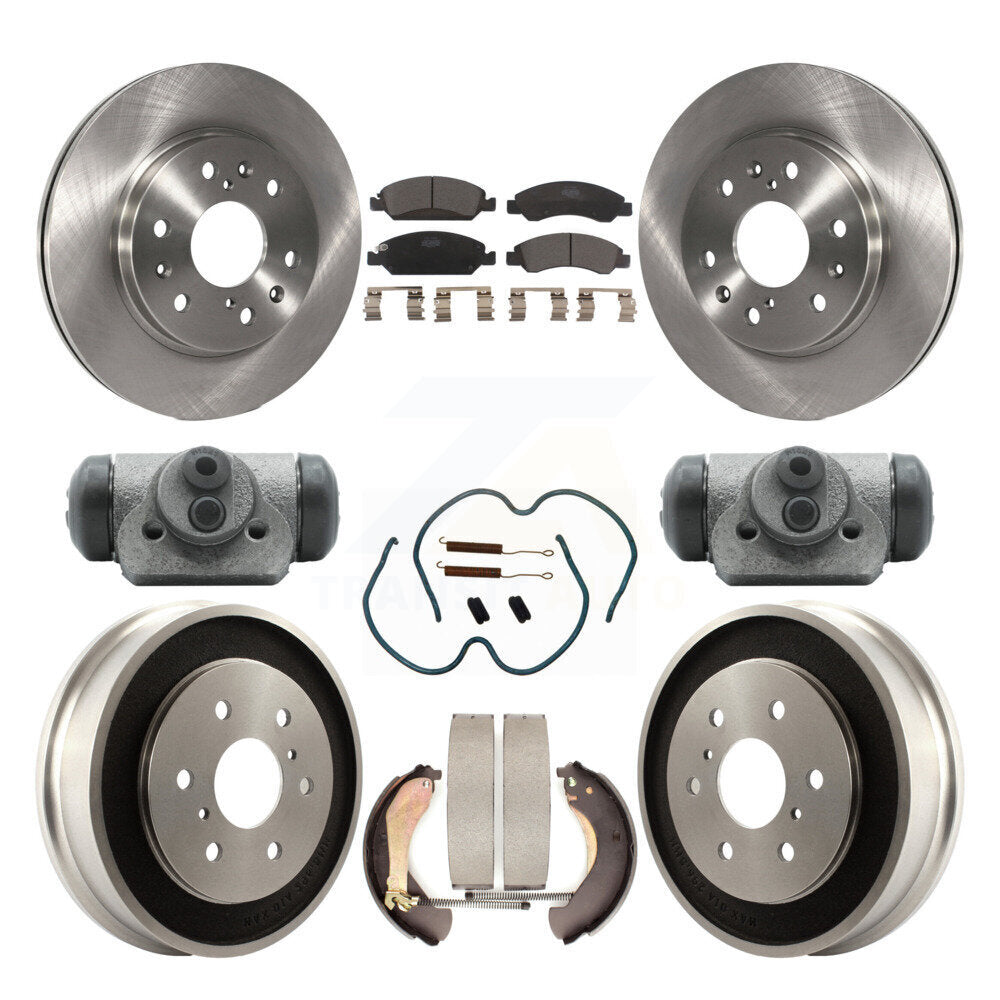 [Avant + Arrière] Kit de Disque et plaquette (céramique) de frein pour Chevrolet Silverado 1500 GMC Sierra Classic K8T-102645