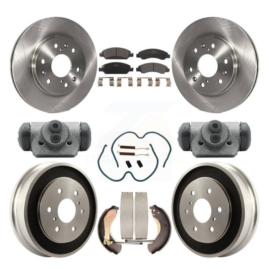 [Avant + Arrière] Kit de Disque et plaquette (céramique) de frein pour Chevrolet Silverado 1500 GMC Sierra Classic K8T-102645