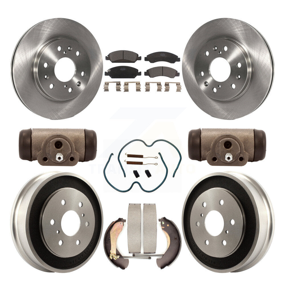 [Avant + Arrière] Kit de Disque et plaquette (céramique) de frein pour Chevrolet Silverado 1500 GMC Sierra Classic K8T-102646