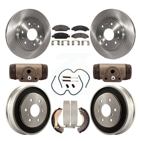 [Avant + Arrière] Kit de Disque et plaquette (céramique) de frein pour Chevrolet Silverado 1500 GMC Sierra Classic K8T-102646
