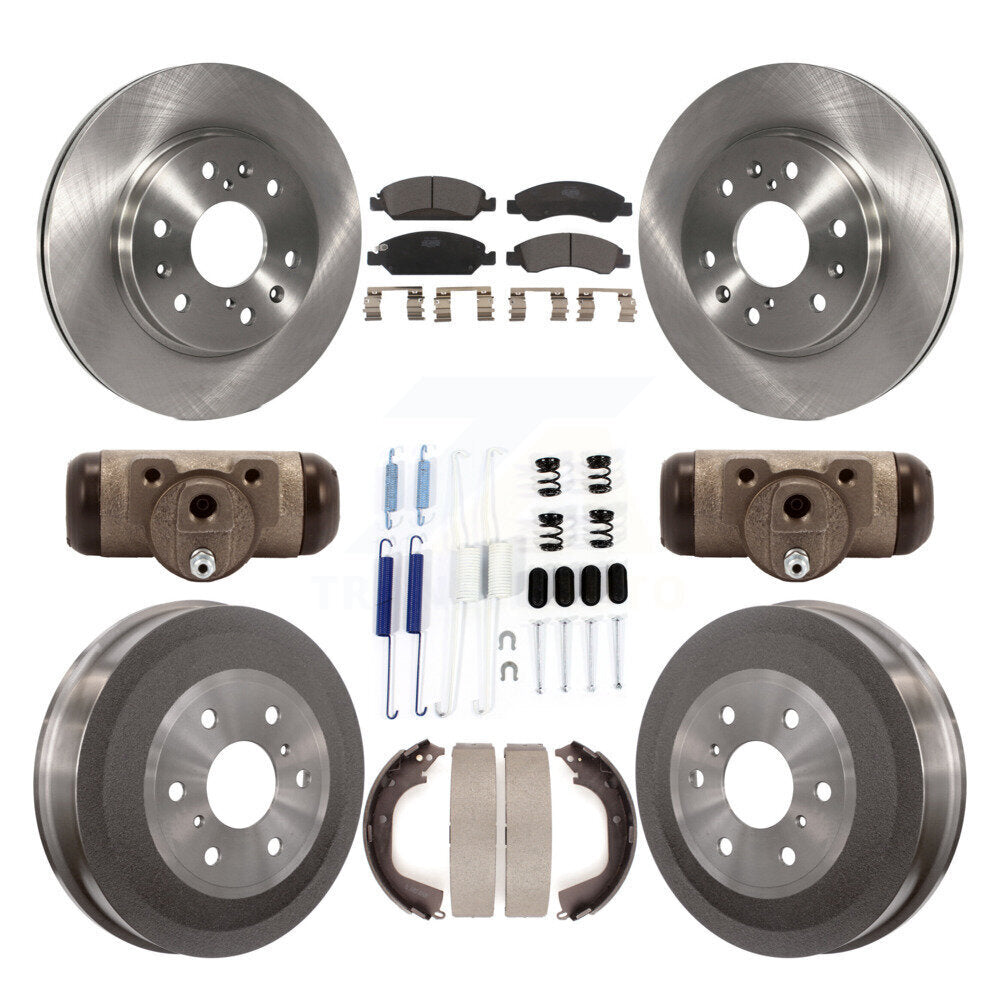 [Avant + Arrière] Kit de Disque et plaquette (céramique) de frein pour Chevrolet Silverado 1500 GMC Sierra avec 7000 Lb GVW K8T-102647