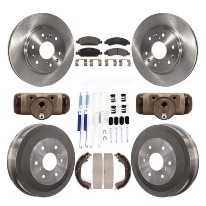 [Avant + Arrière] Kit de Disque et plaquette (céramique) de frein pour Chevrolet Silverado 1500 GMC Sierra avec 7000 Lb GVW K8T-102647