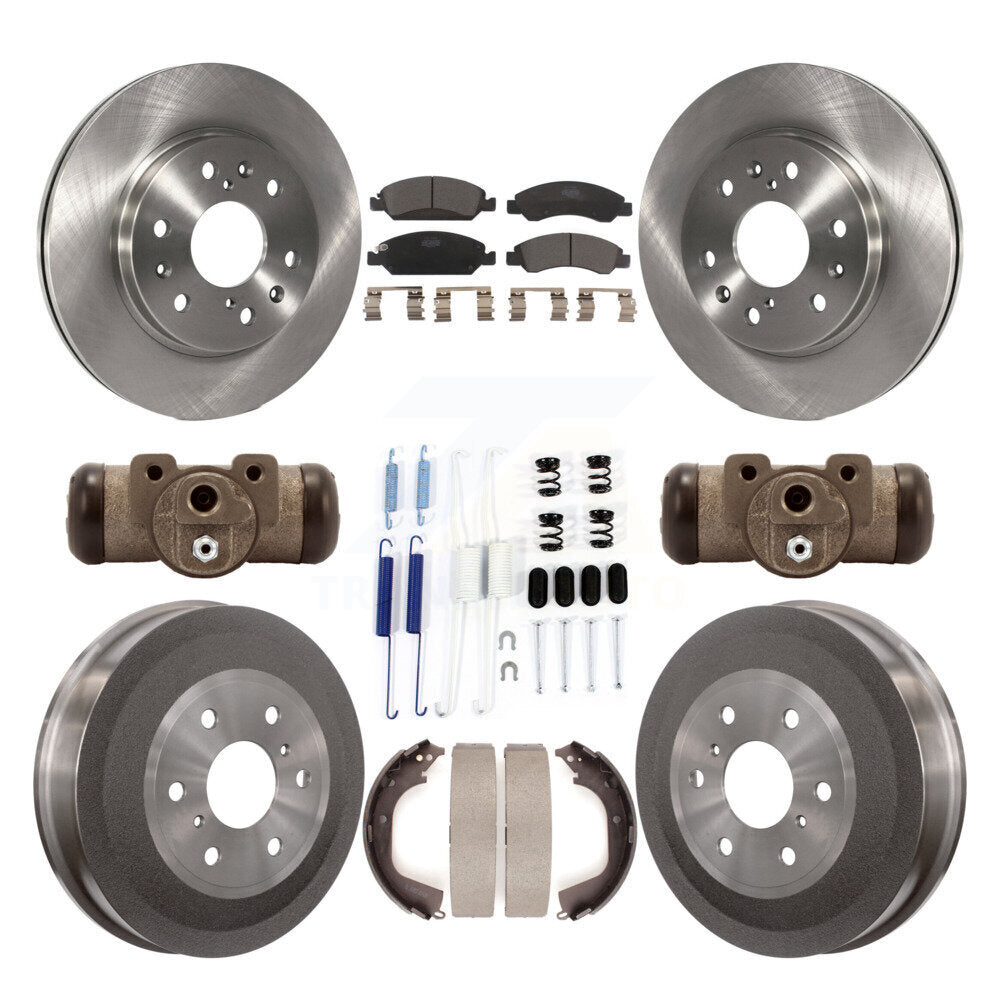 [Avant + Arrière] Kit de Disque et plaquette (céramique) de frein pour Chevrolet Silverado 1500 GMC Sierra avec 6400 Lb GVW K8T-102648