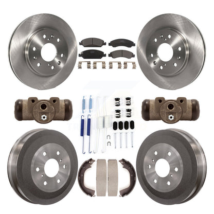 [Avant + Arrière] Kit de Disque et plaquette (céramique) de frein pour Chevrolet Silverado 1500 GMC Sierra avec 6400 Lb GVW K8T-102648