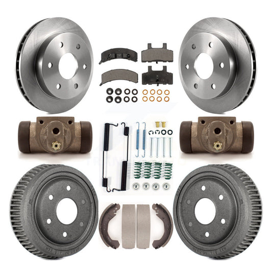 [Avant + Arrière] Kit de Disque et plaquette (céramique) de frein pour 1992-1999 Chevrolet K1500 avec 10" Diameter K8T-102651