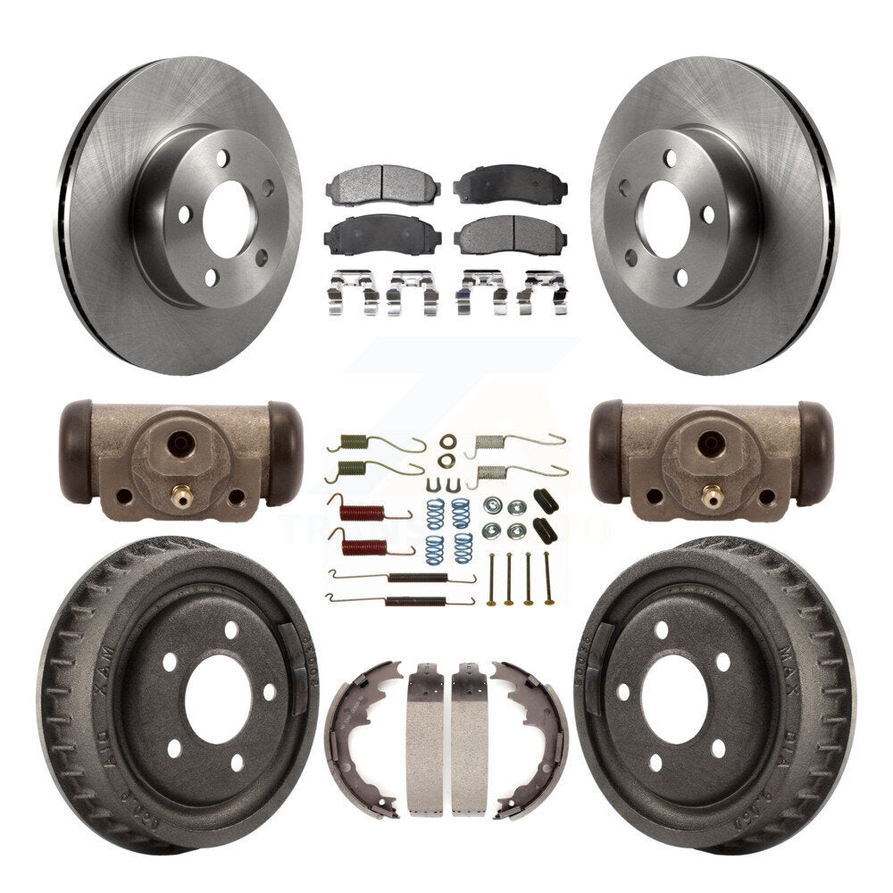 [Avant + Arrière] Kit de Disque et plaquette (céramique) de frein pour 2004-2009 Ford Ranger 4WD avec 9" Diameter K8T-102665