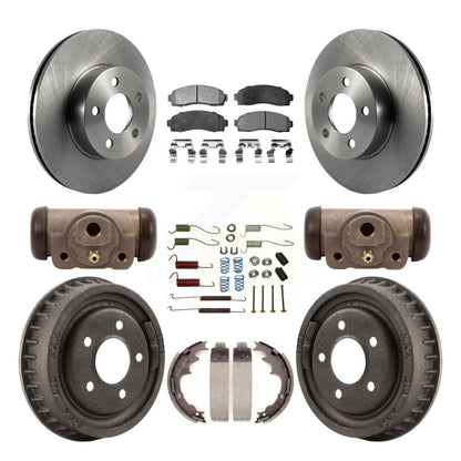[Avant + Arrière] Kit de Disque et plaquette (céramique) de frein pour 2004-2009 Ford Ranger 4WD avec 9" Diameter K8T-102665