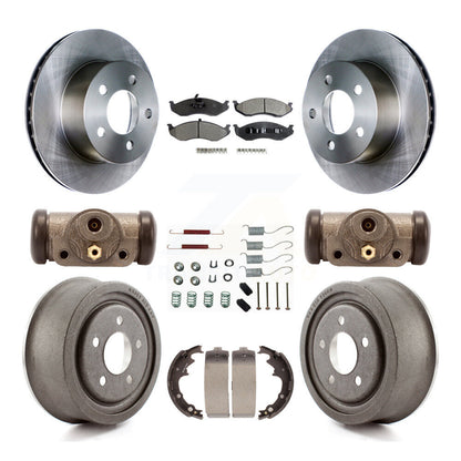 [Avant + Arrière] Kit de Disque et plaquette (céramique) de frein pour Jeep Cherokee Wrangler avec 9" Diameter K8T-102671