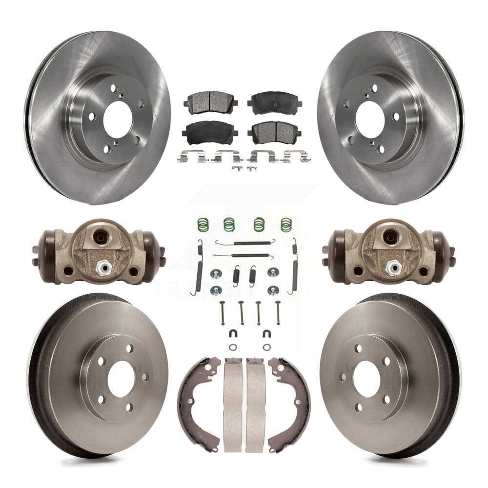 [Avant + Arrière] Kit de Disque et plaquette (céramique) de frein pour 1998-2002 Subaru Forester 4-Wheel ABS K8T-102702