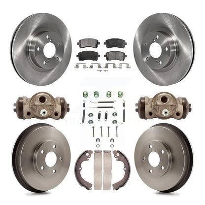 [Avant + Arrière] Kit de Disque et plaquette (céramique) de frein pour 1998-2002 Subaru Forester 4-Wheel ABS K8T-102702