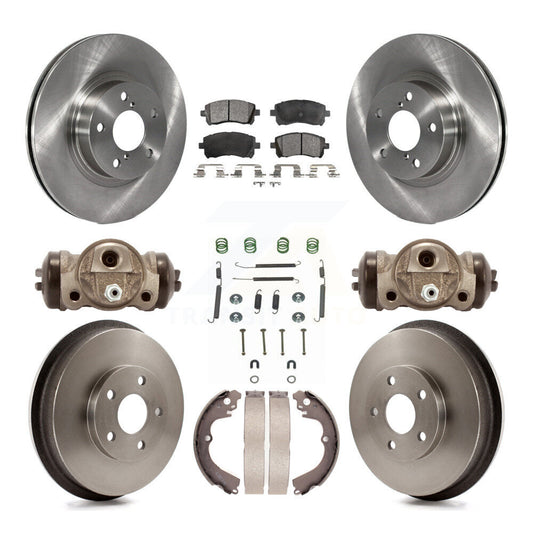 [Avant + Arrière] Kit de Disque et plaquette (céramique) de frein pour 1998-2002 Subaru Forester 4-Wheel ABS K8T-102702