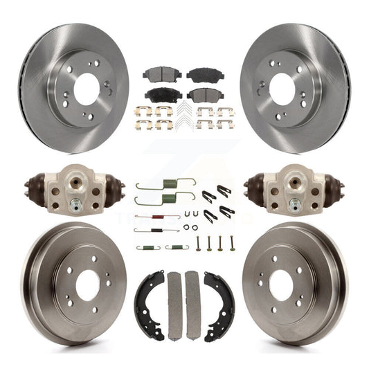 [Avant + Arrière] Kit de Disque et plaquette (céramique) de frein pour 2006-2008 Honda Civic Hybrid K8T-102711