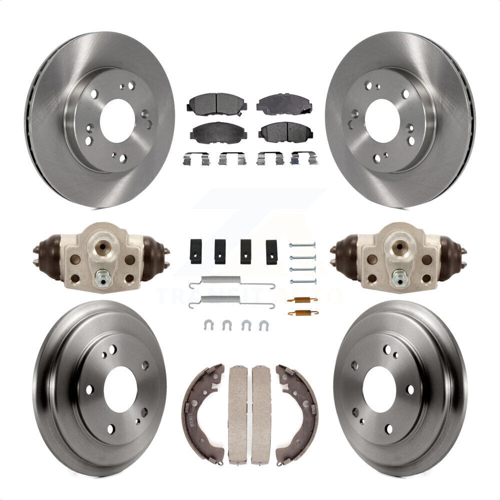 [Avant + Arrière] Kit de Disque et plaquette (céramique) de frein pour Honda Civic K8T-102712 par Transit Auto