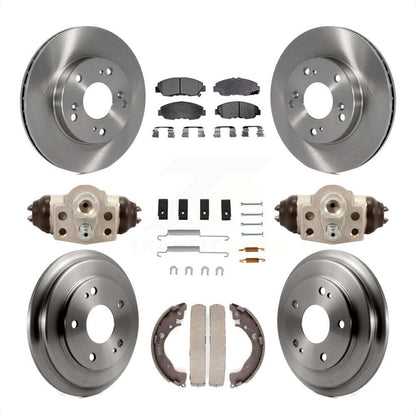 [Avant + Arrière] Kit de Disque et plaquette (céramique) de frein pour Honda Civic K8T-102712 par Transit Auto