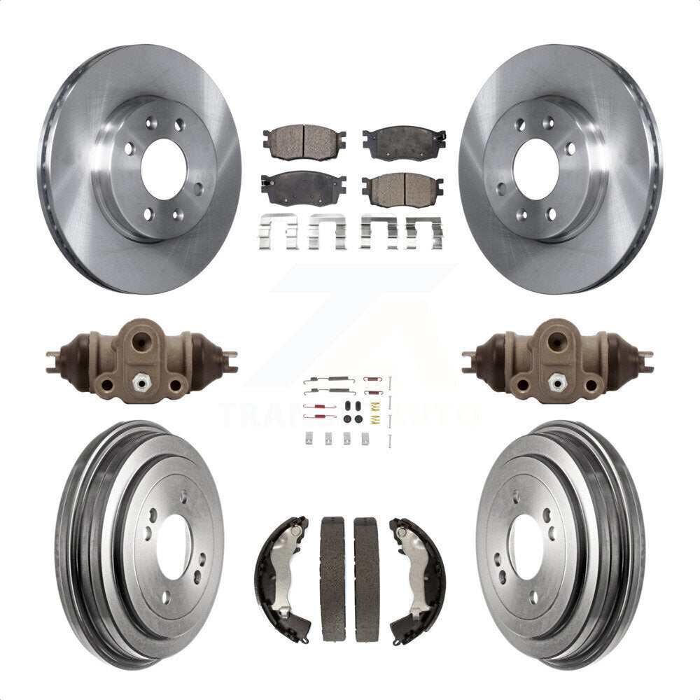 [Avant + Arrière] Kit de Disque et plaquette (céramique) de frein pour Hyundai Accent Kia Rio Rio5 K8T-102720 par Transit Auto