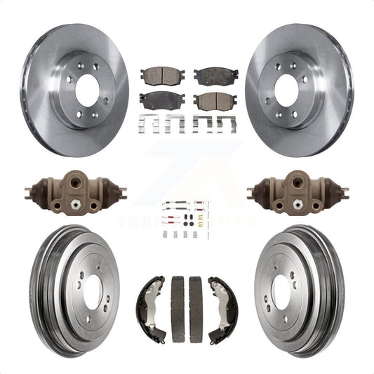 [Avant + Arrière] Kit de Disque et plaquette (céramique) de frein pour Hyundai Accent Kia Rio Rio5 K8T-102720 par Transit Auto