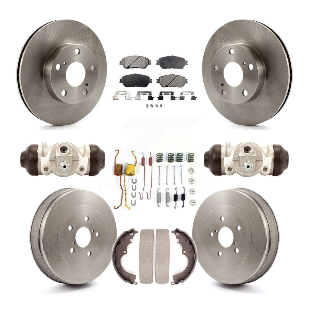 [Avant + Arrière] Kit de Disque et plaquette (céramique) de frein pour Toyota Tacoma avec 5 Lug Wheels K8T-102721