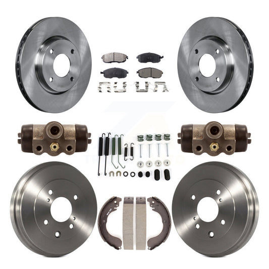 [Avant + Arrière] Kit de Disque et plaquette (céramique) de frein pour Nissan Sentra Versa Cube K8T-102723