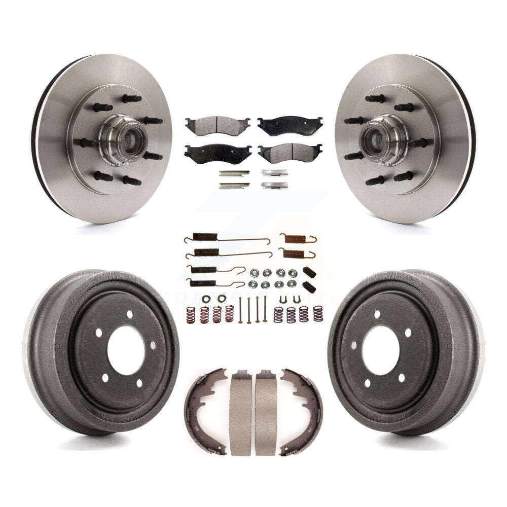 [Avant + Arrière] Kit de Disque et plaquette (céramique) de frein pour 1999 Ford F-150 RWD avec 7 Lug Wheels K8T-102729