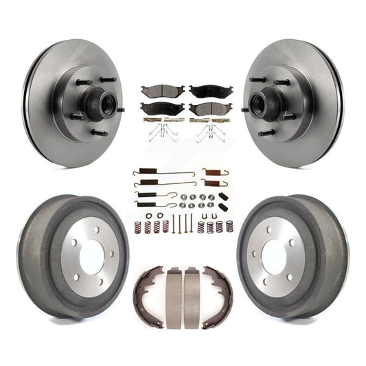 [Avant + Arrière] Kit de Disque et plaquette (céramique) de frein pour 2004 Ford E-150 K8T-102731