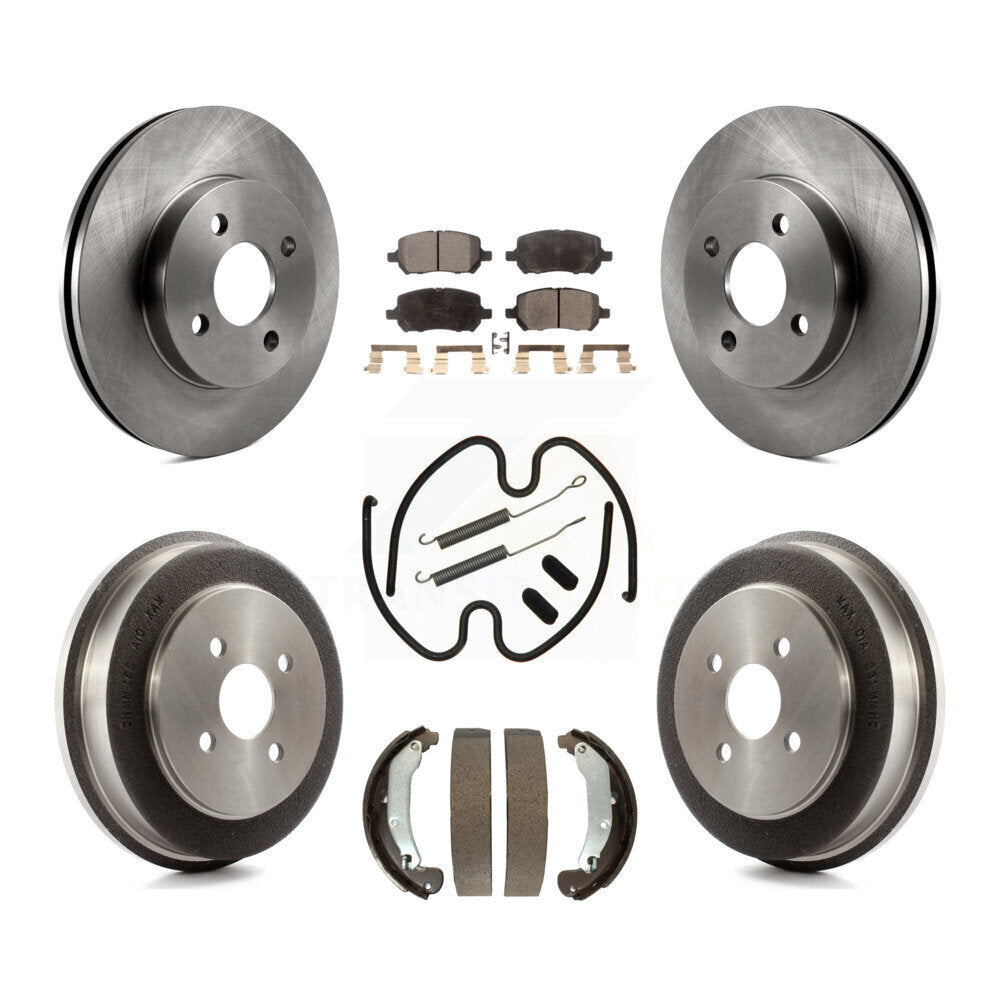 [Avant + Arrière] Kit de Disque et plaquette (céramique) de frein pour Chevrolet Cobalt Saturn Ion Pontiac Pursuit K8T-102742