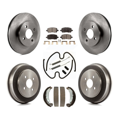 [Avant + Arrière] Kit de Disque et plaquette (céramique) de frein pour Chevrolet Cobalt Saturn Ion Pontiac Pursuit K8T-102742