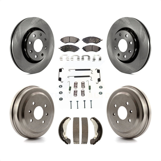 [Avant + Arrière] Kit de Disque et plaquette (céramique) de frein pour Chevrolet Aveo Spark Aveo5 Pontiac G3 Suzuki Wave Wave5 Swift+ K8T-102747 par Transit Auto