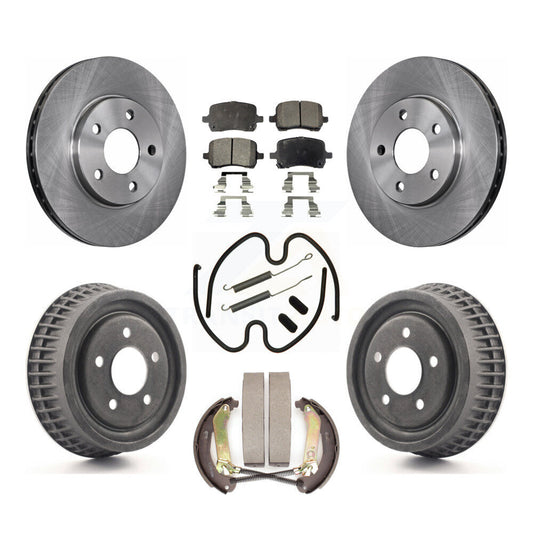 [Avant + Arrière] Kit de Disque et plaquette (céramique) de frein pour 2004 Chevrolet Malibu rear brakes avec 276mm Diameter Rotor K8T-102748