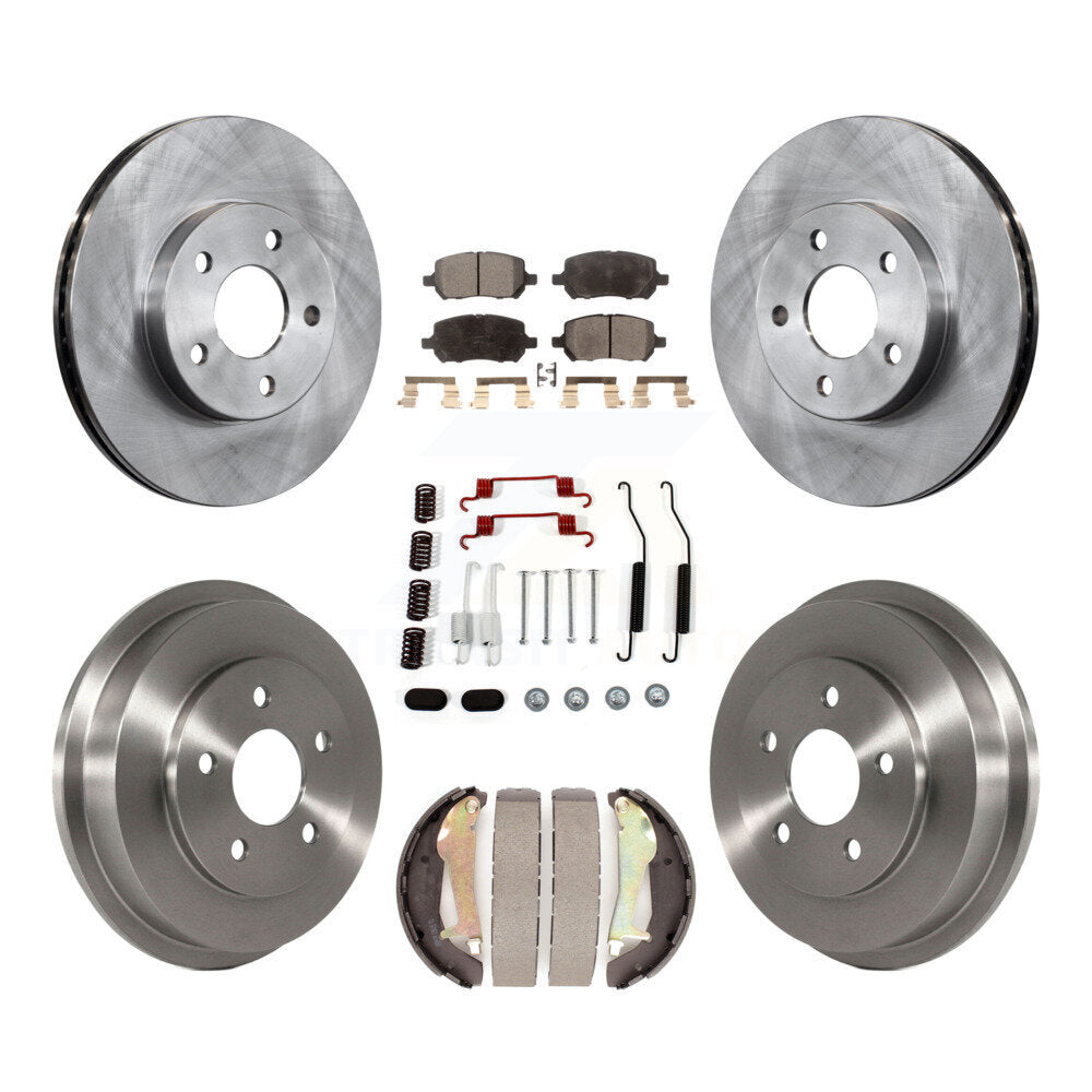 [Avant + Arrière] Kit de Disque et plaquette (céramique) de frein pour Chevrolet Cobalt avec 5 Lug Wheels K8T-102754