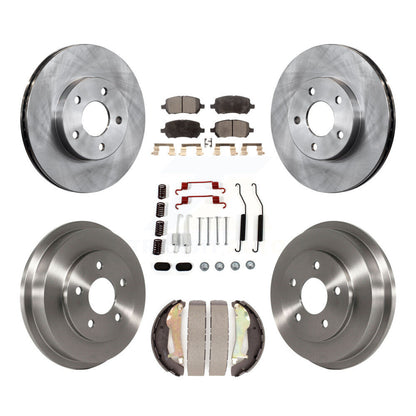 [Avant + Arrière] Kit de Disque et plaquette (céramique) de frein pour Chevrolet Cobalt avec 5 Lug Wheels K8T-102754