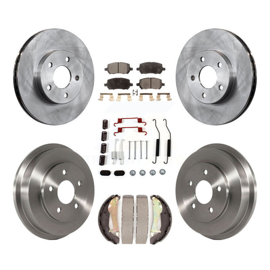 [Avant + Arrière] Kit de Disque et plaquette (céramique) de frein pour Chevrolet Cobalt avec 5 Lug Wheels K8T-102754