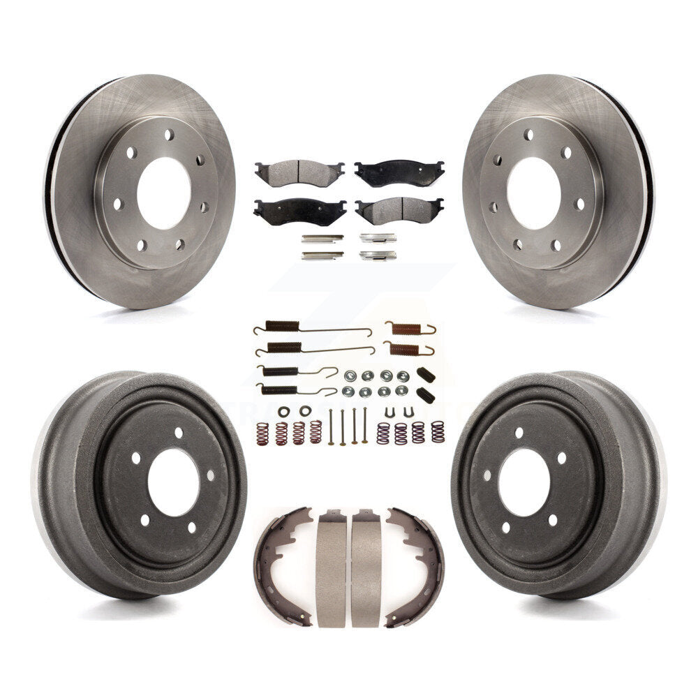 [Avant + Arrière] Kit de Disque et plaquette (céramique) de frein pour 1999 Ford F-150 4WD avec 7 Lug Wheels K8T-102760