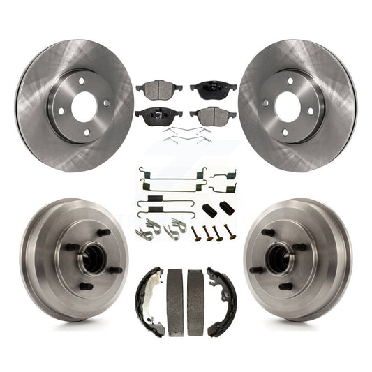 [Avant + Arrière] Kit de Disque et plaquette (céramique) de frein pour 2005-2007 Ford Focus Wheel Bearing Includes K8T-102767