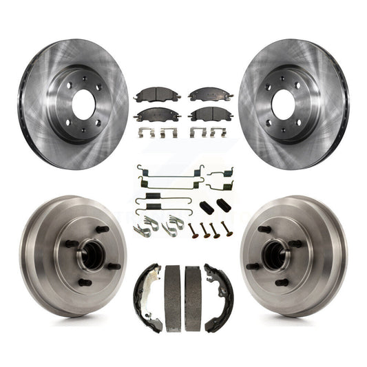 [Avant + Arrière] Kit de Disque et plaquette (céramique) de frein pour 2008 Ford Focus Wheel Bearing Includes K8T-102768