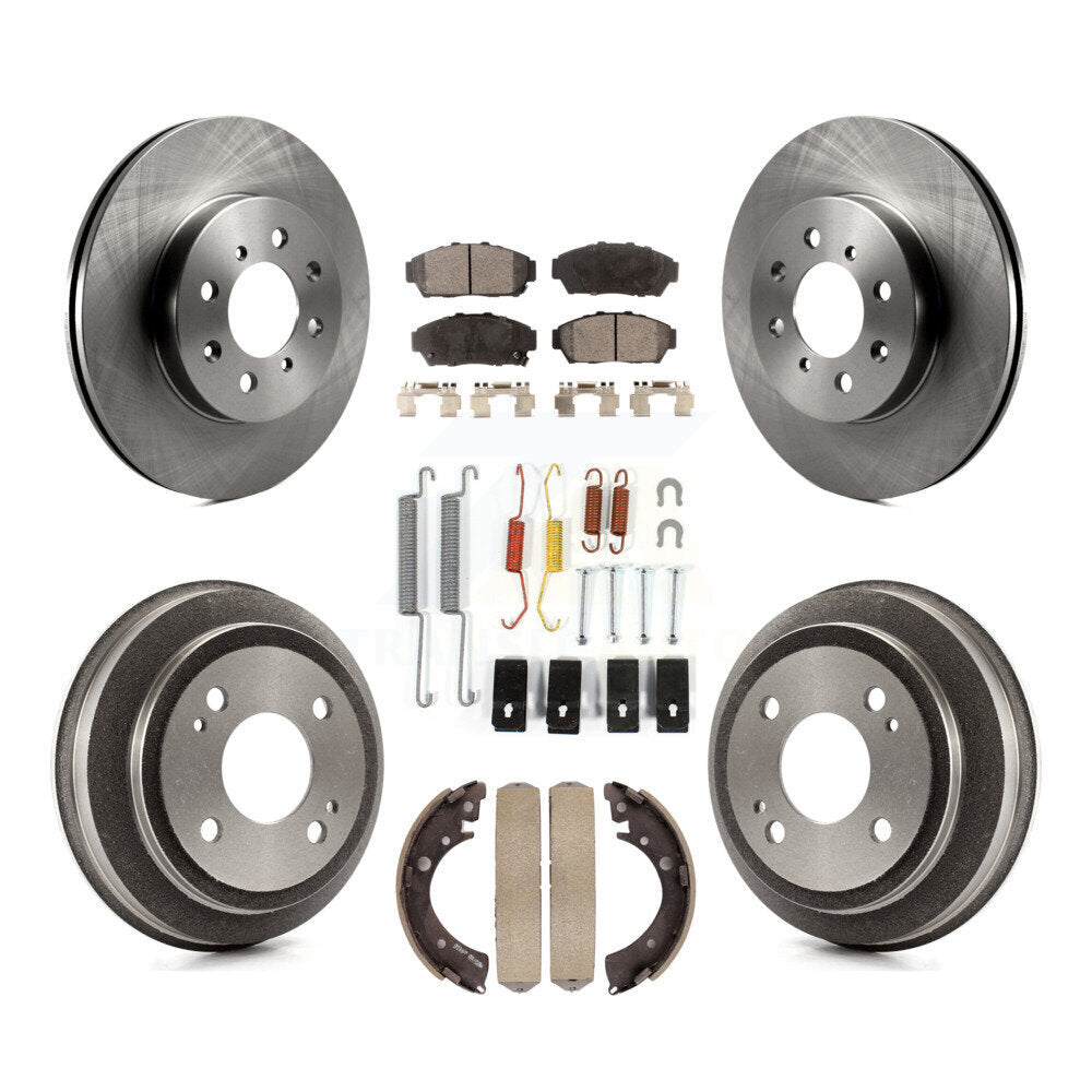 [Avant + Arrière] Kit de Disque et plaquette (céramique) de frein pour 1994 Honda Civic EX avec 2 doors Coupe Manual transmission K8T-102791