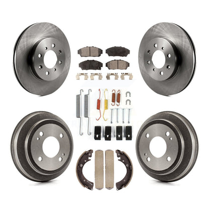 [Avant + Arrière] Kit de Disque et plaquette (céramique) de frein pour 1994 Honda Civic EX avec 2 doors Coupe Manual transmission K8T-102791