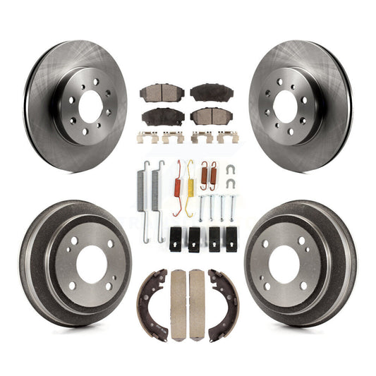 [Avant + Arrière] Kit de Disque et plaquette (céramique) de frein pour 1994 Honda Civic EX avec 2 doors Coupe Manual transmission K8T-102791
