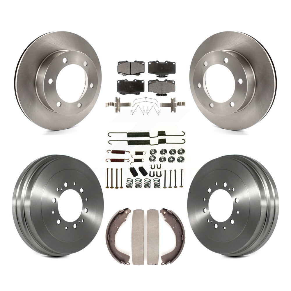 [Avant + Arrière] Kit de Disque et plaquette (céramique) de frein pour 2002 Toyota 4Runner avec 15" Factory Wheels K8T-102798