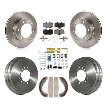 [Avant + Arrière] Kit de Disque et plaquette (céramique) de frein pour 2004 Toyota Tacoma 4WD avec 6 Lug Wheels K8T-102799 par Transit Auto
