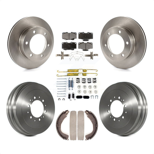 [Avant + Arrière] Kit de Disque et plaquette (céramique) de frein pour 2004 Toyota Tacoma 4WD avec 6 Lug Wheels K8T-102799 par Transit Auto