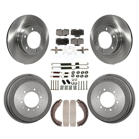 [Avant + Arrière] Kit de Disque et plaquette (céramique) de frein pour 2001 Toyota 4Runner avec 16" Factory Wheels K8T-102801