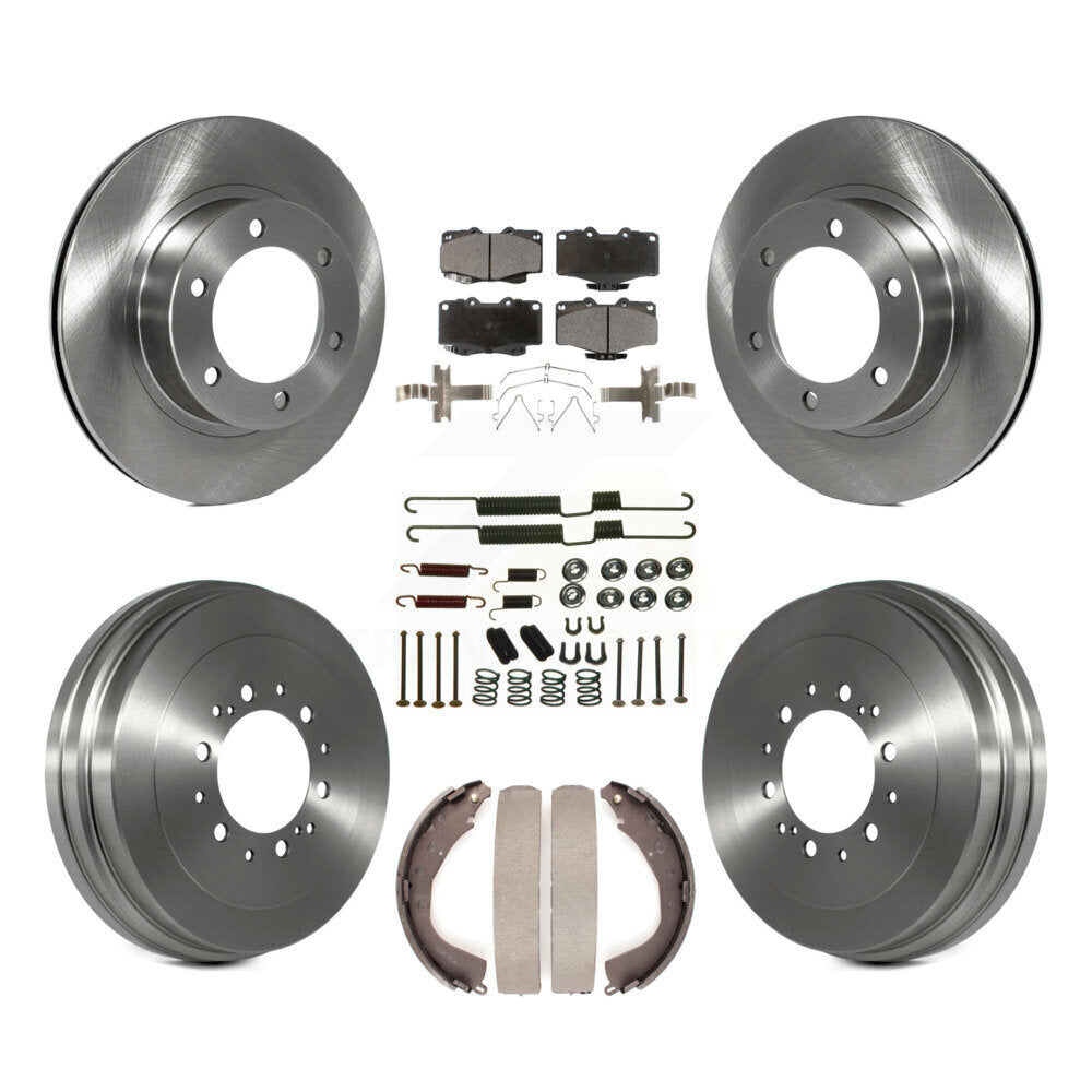 [Avant + Arrière] Kit de Disque et plaquette (céramique) de frein pour 2002 Toyota 4Runner avec 16" Factory Wheels K8T-102802