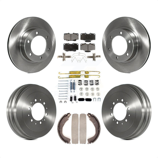 [Avant + Arrière] Kit de Disque et plaquette (céramique) de frein pour 2004 Toyota Tacoma 4WD avec 6 Lug Wheels K8T-102803 par Transit Auto